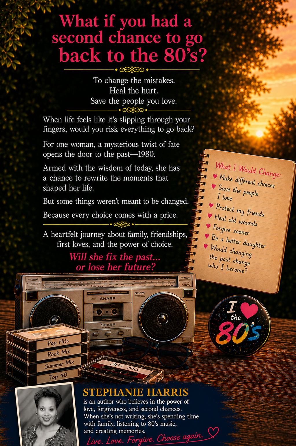 Back cover of If I Could Go Back to the 80's by Stephanie Harris